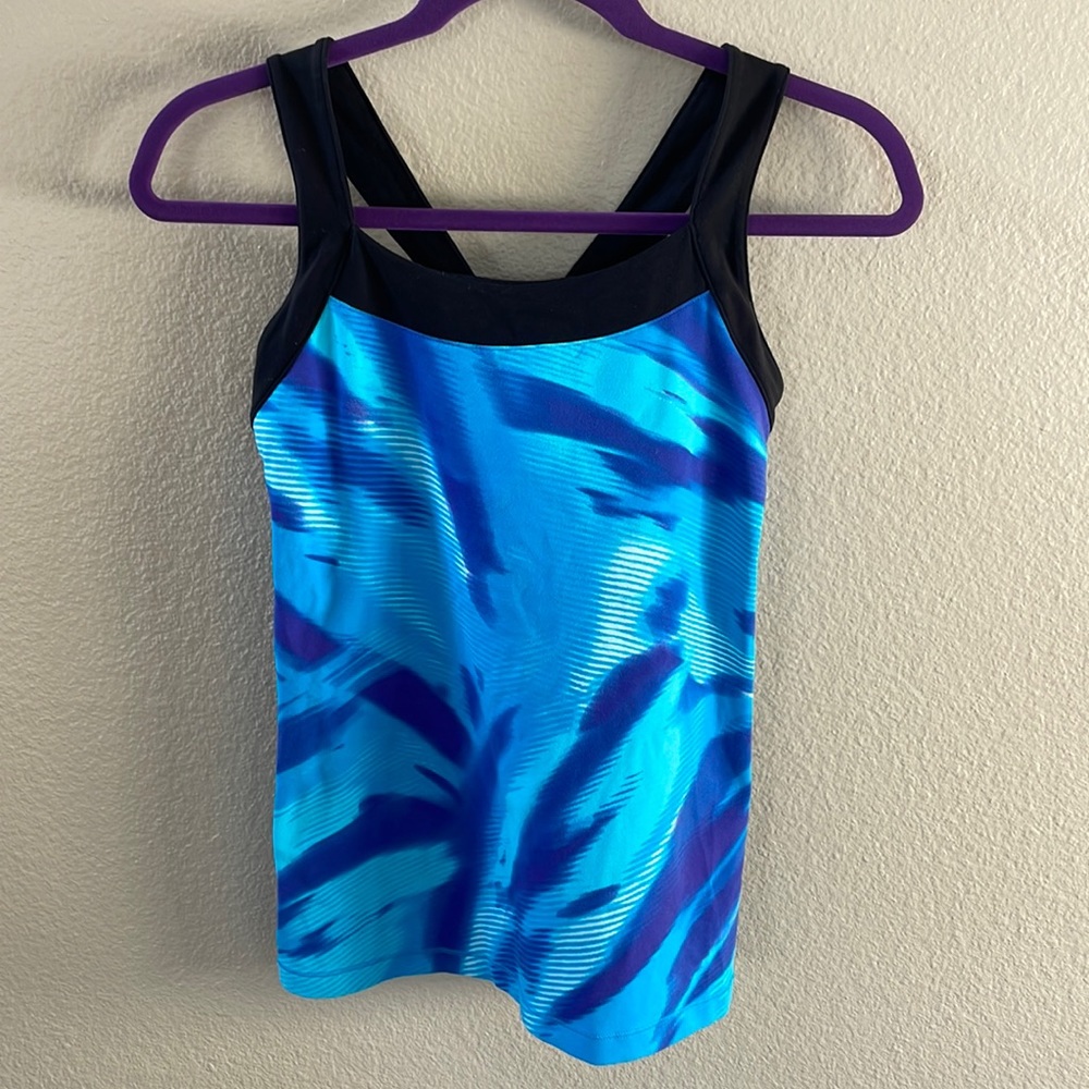 Lucy Power Max Blue And Black Athletic Tank Size M
